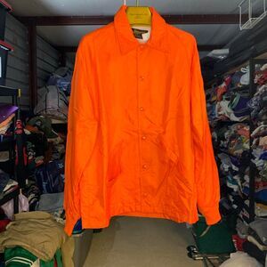 Vintage 1980s Swingster Orange Windbreaker Jacket Size Large 80s Outerwear